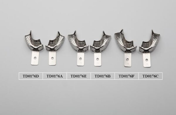 Inox otisna žlica perforirana parcijalna sa rubom